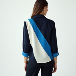 Women's Block Colour Blouse