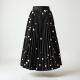 Women's Bold Dot Pleated Skirt