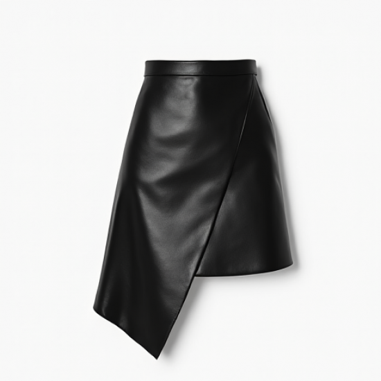 Women's Leather-Look Mini Skirt-Pants