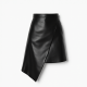 Women's Leather-Look Mini Skirt-Pants