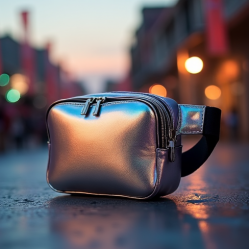 Women's Metallic Belt Bag