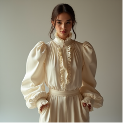 Women's Oversized Poet Blouse