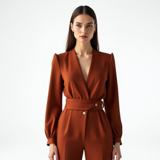 Women's Sculpted Shoulder Wrap Top