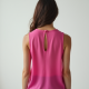 Women's Fuchsia Layered Bib Top