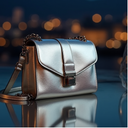 Women's Silver Crossbody Bag