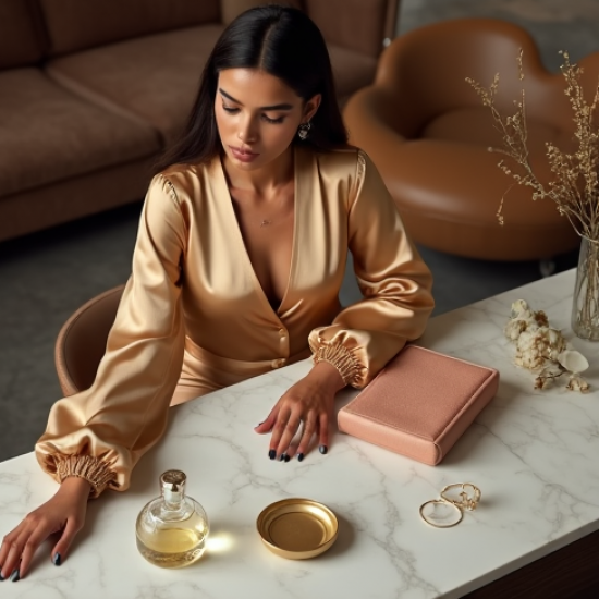 Women's Lantern Sleeve Crop Blouse