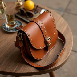 Women's Embellished Saddle Bag