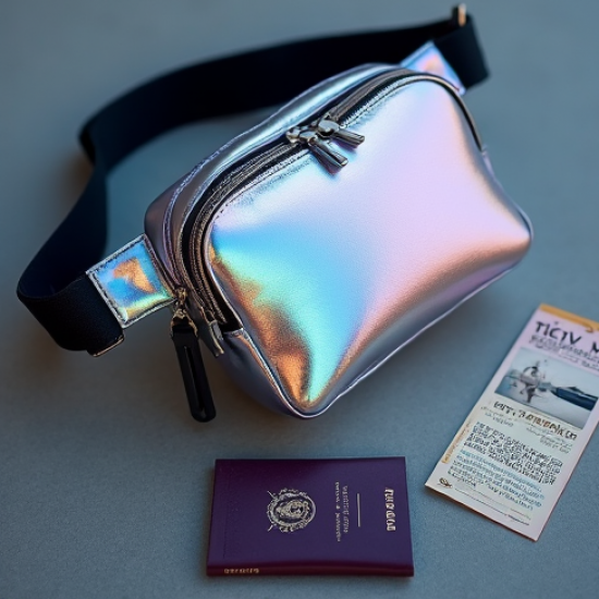 Women's Metallic Belt Bag