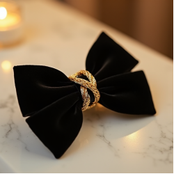 Women's Chain Detail Hair Bow