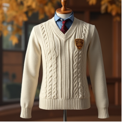 Women's College Crest Embroidered Sweater