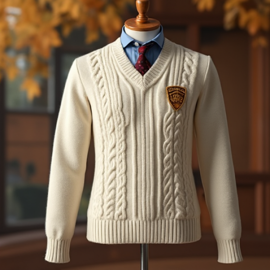 Women's College Crest Embroidered Sweater