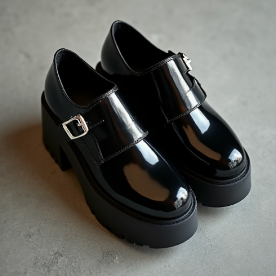 Women's Patent Thick Sole MJ