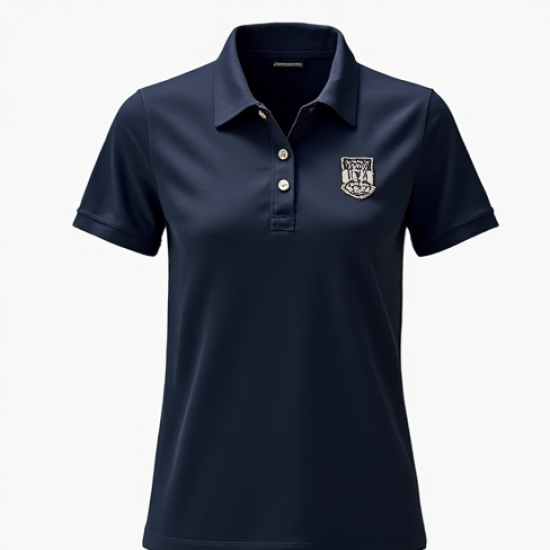 Women's Monogram Patch Polo Shirt