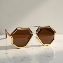 Women's Metallic Oversized Shades