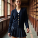 Women's Schoolgirl Cardigan Set
