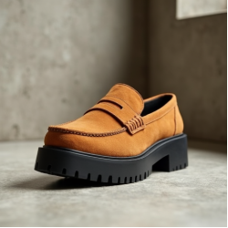 Women's Suede Chunky Loafer