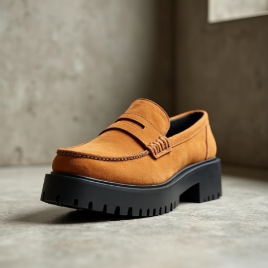 Women's Suede Chunky Loafer