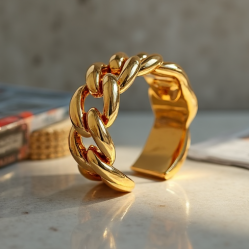 Women's Bold Curb Chain Cuff