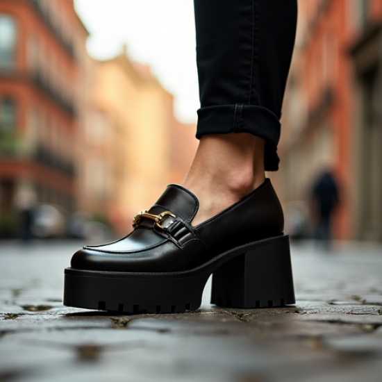 Women's Chunky Heel Loafer