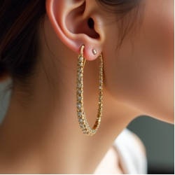 Women's Metallic Ear Climber