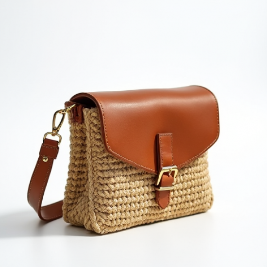 Women's Woven Raffia Crossbody