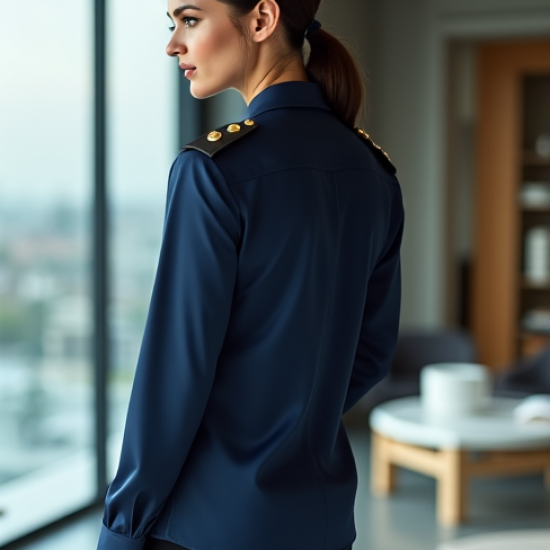 Women's Tailored Shoulder Button-Down