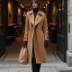 Women's Wide Lapel Tailored Coat
