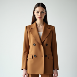 Women's Wide Lapel Tailored Jacket