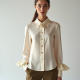 Women's Brooch-Embellished Blouse