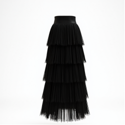 Women's Dramatic Fringe Midi Skirt