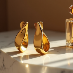 Women's Metallic Drop Earrings