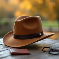 Women's Wide Brim Felt Fedora