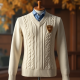 Women's College Crest Embroidered Sweater