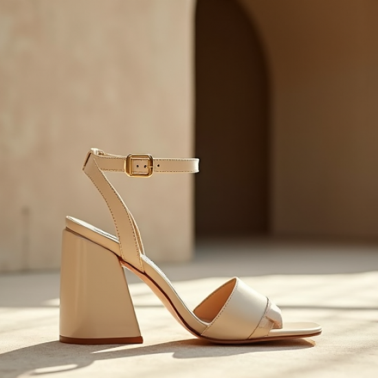 Women's Geometric Heel Sandal