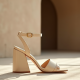 Women's Geometric Heel Sandal