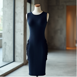 Women's Ruched Side Midi Dress