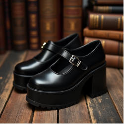 Women's Buckle Strap Platform Mary Jane