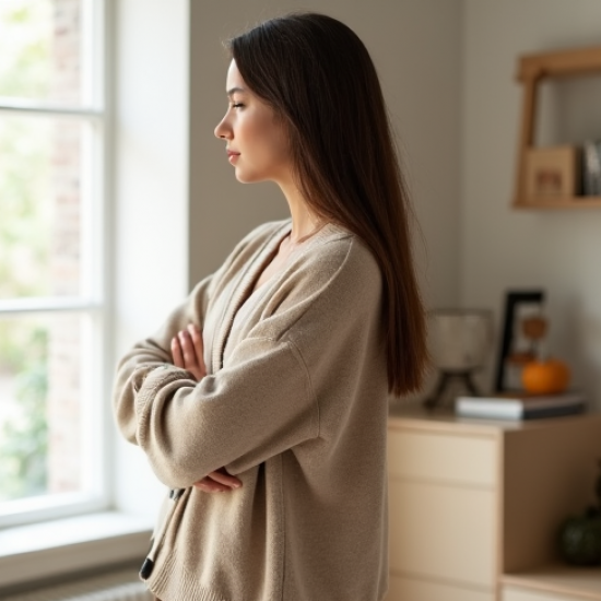 Women's Mixed Fabric Knit