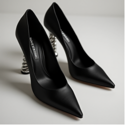 Women's Twisted Heel Pointed Toe