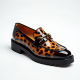 Women's Patent Animal Print Loafer