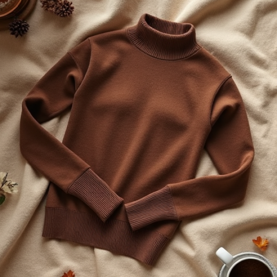 Women's Mocha Knit Pullover Top