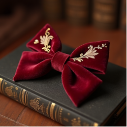 Women's Embroidered Hair Bow
