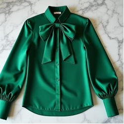 Women's Maximalist Bow Blouse