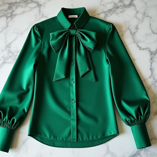 Women's Maximalist Bow Blouse