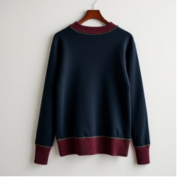 Women's Plaid Trim Pullover