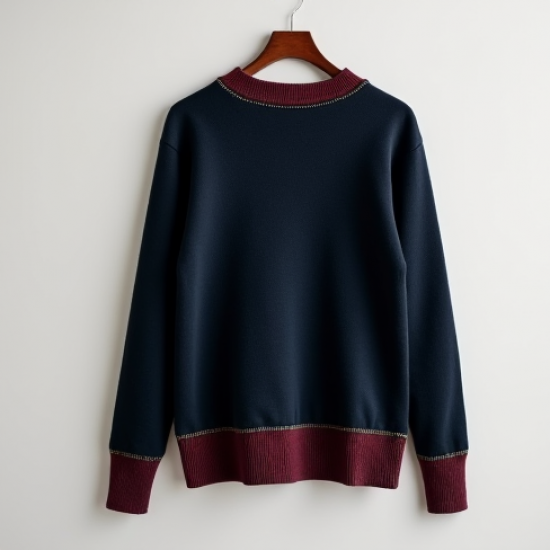 Women's Plaid Trim Pullover