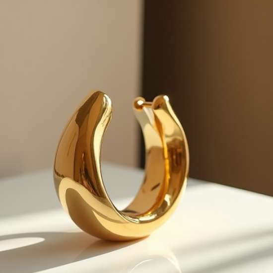 Women's Large Clip-On Ear Cuff