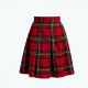 Women's Checkered Pleated Mini Skirt