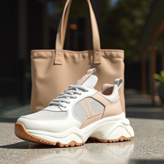 Women's Mesh Panel Chunky Sneaker