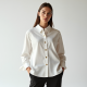 Women's Oversized Gold Button Shirt